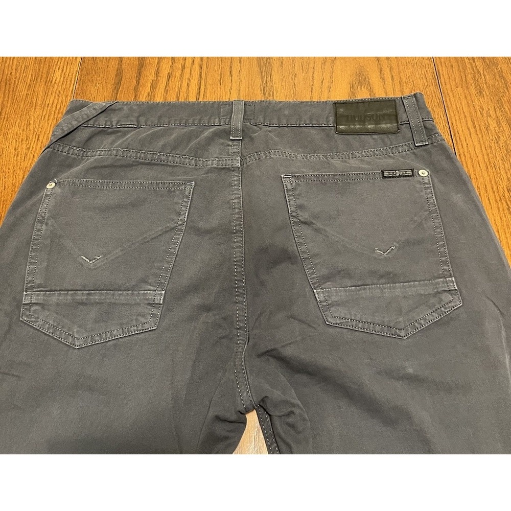 Hudson Sartor Slouchy‎ Skinny Jeans Men's 32x34 Blue Button Fly Solid Cotton